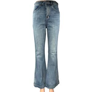 Chelsea & Violet Blue High Waisted Flared Bootcut Bell Bottom Denim Jeans Sz 29